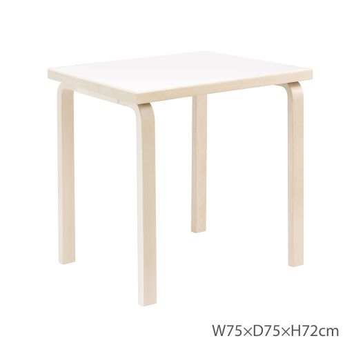 ＜センプレ＞ Artek アルテック テーブル90C ホワイト （アルヴァ・アアルト）