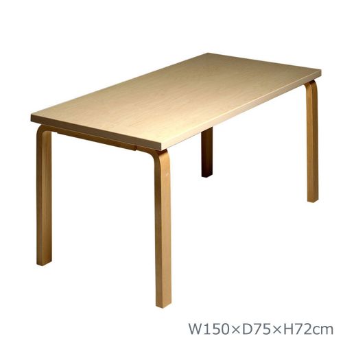 ＜センプレ＞ Artek アルテック テーブル90D ホワイト （アルヴァ・アアルト）